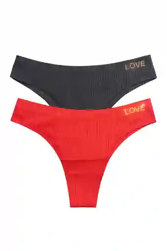 Dos Pantys Tanga En Seda Fria Talla S / M