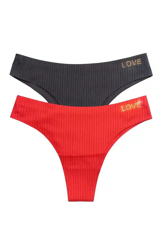 Dos Pantys Tanga En Seda Fria Talla S / M