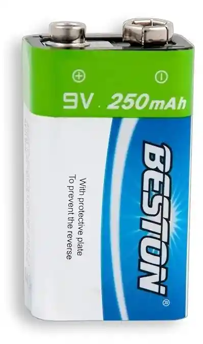Cargador Beston Doble Puerto + Bateria Cuadrada 9v 250mah