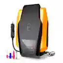 Compresor De Aire Mini A Bateria Portatil Inflador Recargable Color Negro