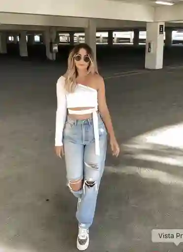 Crop Top Mara Blanco Talla S/m