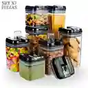 Set De Recipientes Hermeticos Para Alimentos 7 Piezas