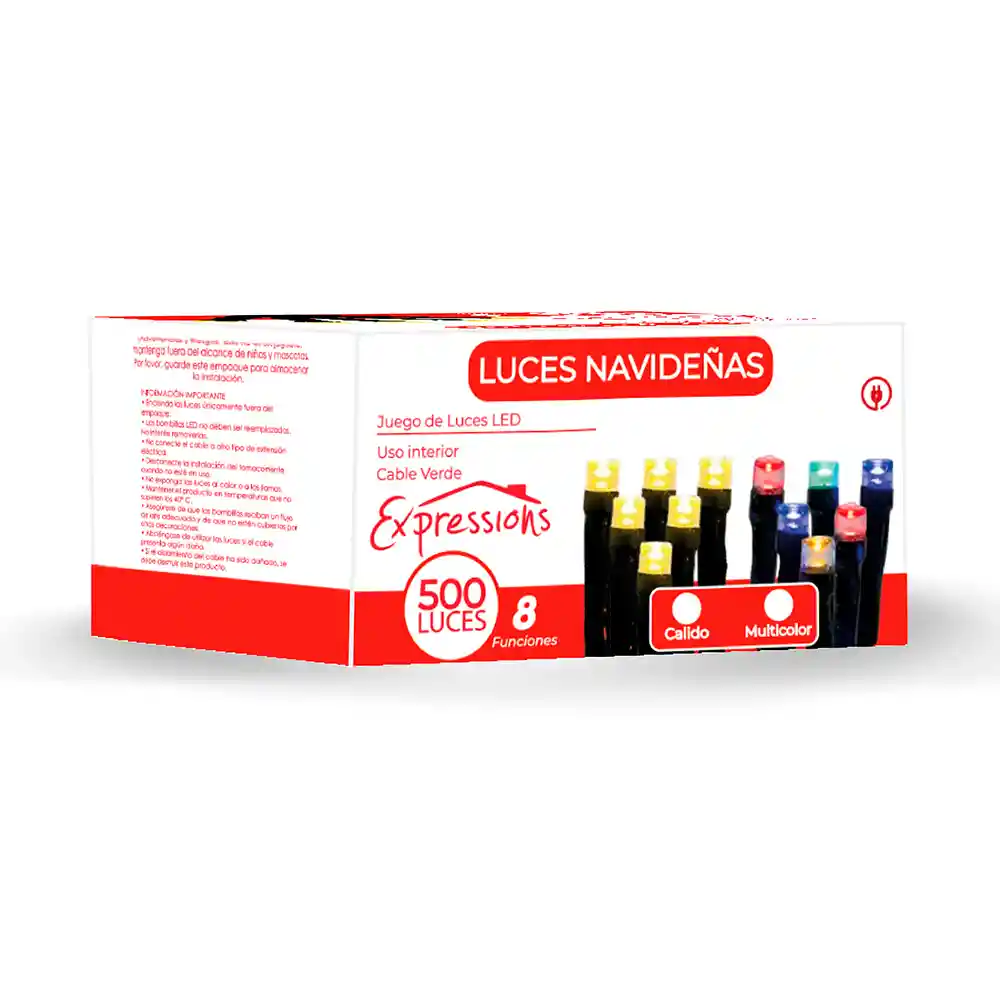 Luces Led Expressions Funcion Calida 500pz 1098cm 110 V