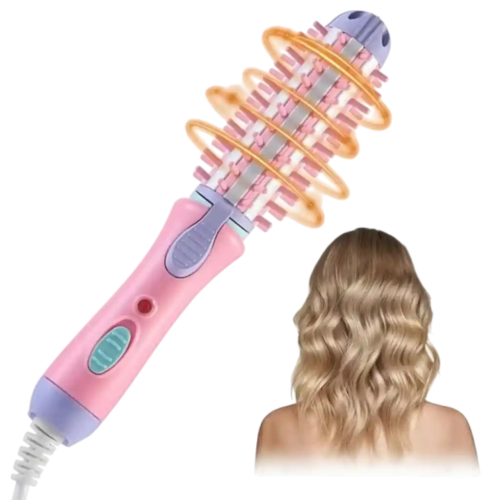 Mini Cepillo Secador Con Plancha