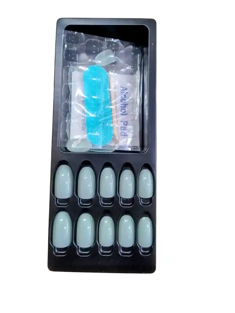 Uñas Postizas Acrilicas Press On X 24 Uds Lindos Colores Manos Y Pies