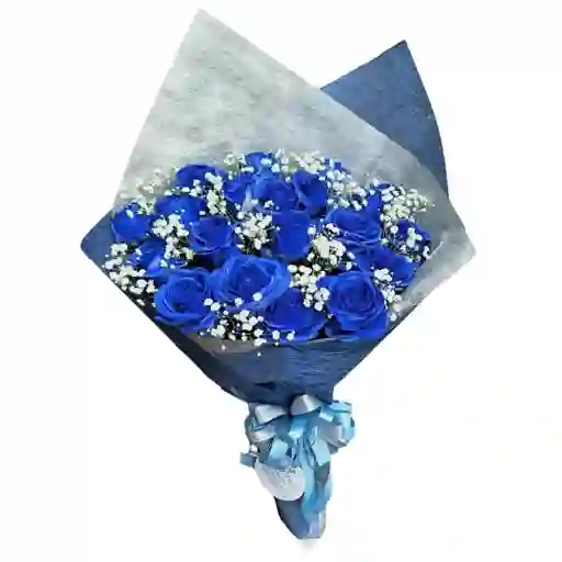 Rosas Azules En Ramo