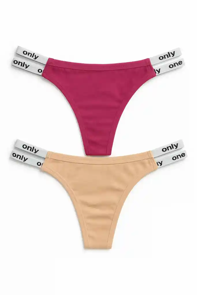 Dos Pantys Hilo En Algodon Clores Surtidos Talla L
