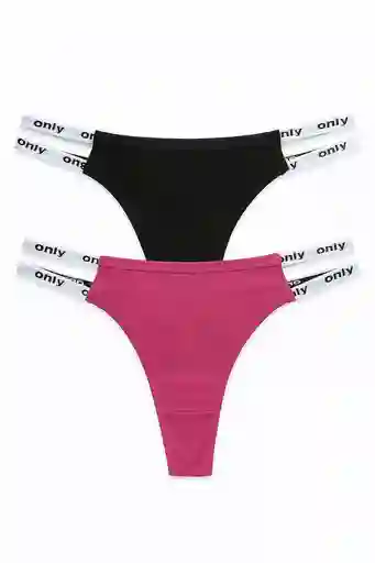 Dos Pantys Hilo En Algodon Clores Surtidos Talla M