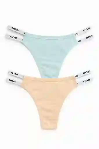 Dos Pantys Hilo En Algodon Clores Surtidos Talla M