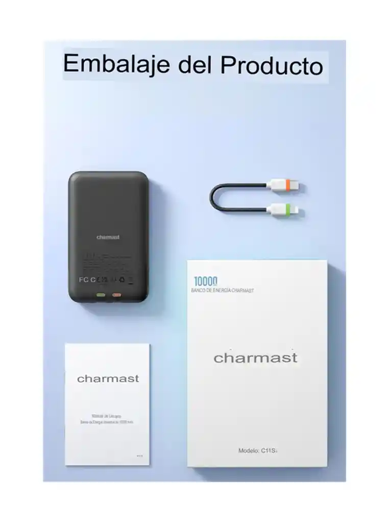 Cargador Portátil Charmast 10000mah 20w Para Iphone-android