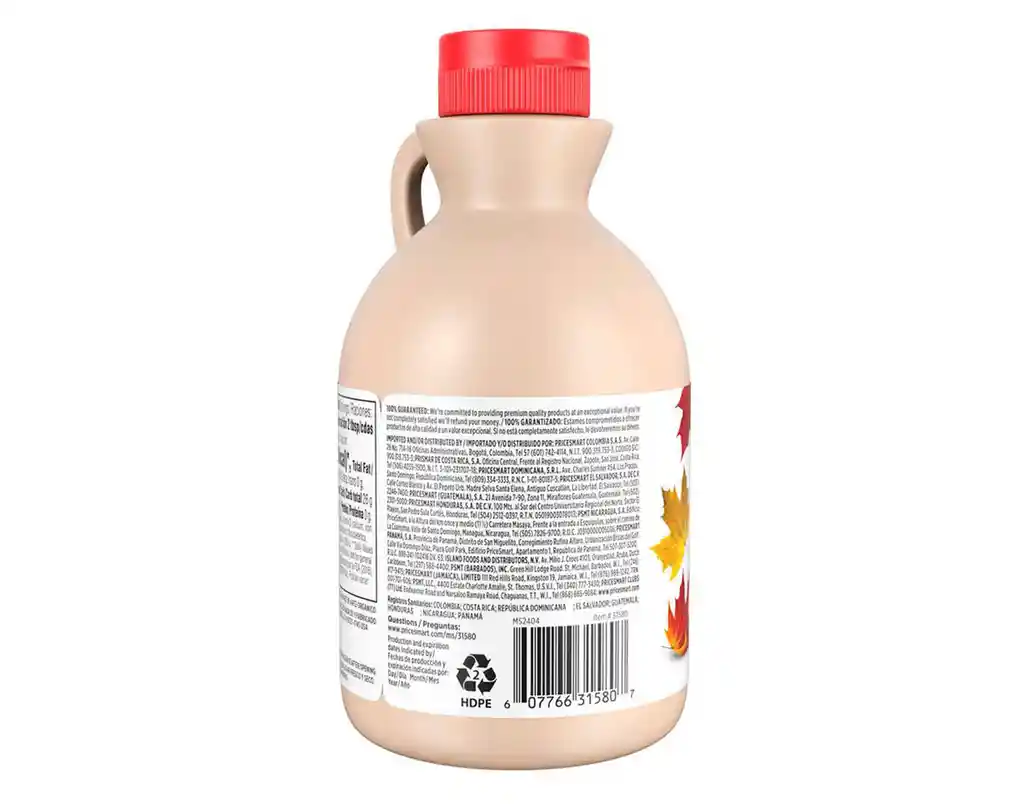 Member's Selection Jarabe De Arce Orgánico 100% Puro– Endulzante Natural, Sello Usda Organic, Ideal Para Pancakes, Waffles Y Postres Gourmet, 500 Ml - 16.9 Oz