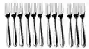 Set De Tenedores De Mesa De Acero Inoxidable Liso 10 Piezas
