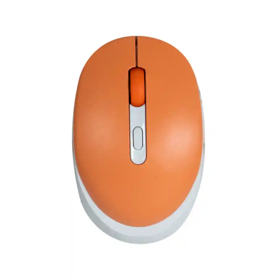 Combo Teclado Y Mouse Inalambrico T968 Naranja Mixed