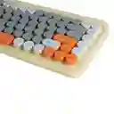 Combo Teclado Y Mouse Inalambrico T968 Naranja Mixed