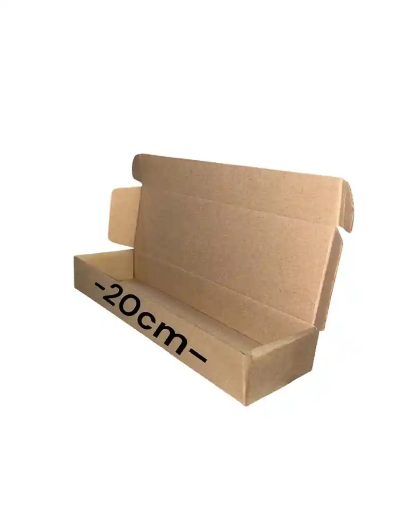 Caja De Carton Microcorrugado 20x6x3cm Plegable