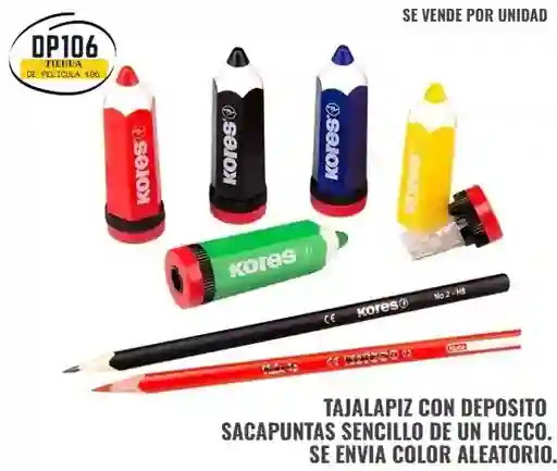 Tajalapiz Con Depósito Kores – Diseño En Forma De Lápiz