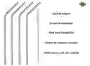 Set 4 Pitillos Reutilizables Ecológicos Acero Inoxidable