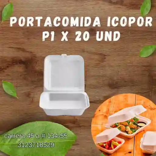 Portacomida Icopor Darnel P-1 X 20 Und