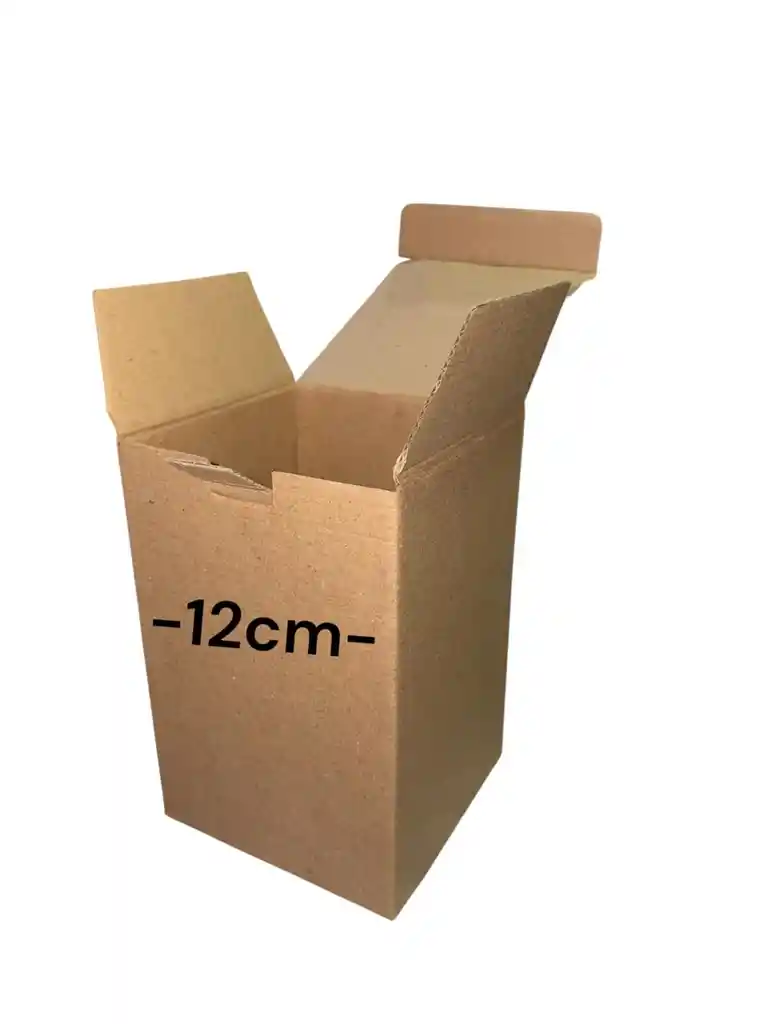 Caja En Carton Microcorrugado 12x12x18cm Plegable