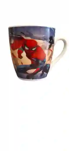 Taza Spiderman 300 Ml Vidrio Apta Microondas Y Lavavajillas