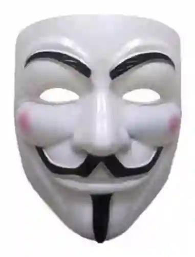 Mascara Halloween Anonymous V Disfraz Fiesta