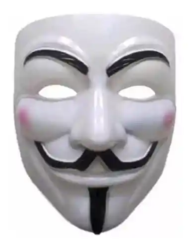 Mascara Halloween Anonymous V Disfraz Fiesta