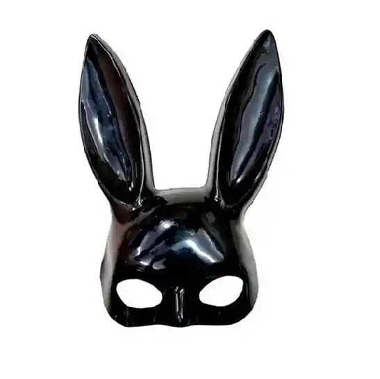 Mascara De Coneja Negro Halloween