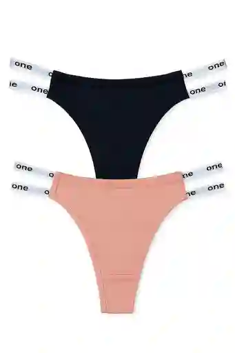 Dos Pantys Hilo En Algodon Clores Surtidos Talla S