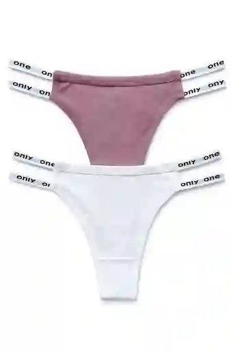 Dos Pantys Hilo En Algodon Clores Surtidos Talla S