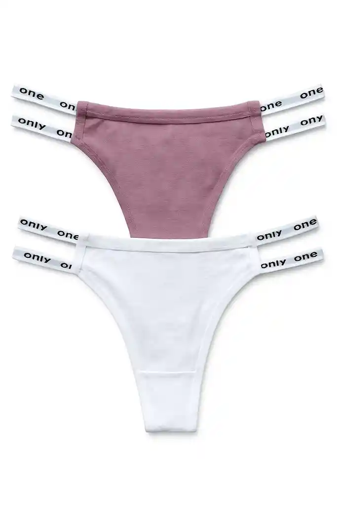 Dos Pantys Hilo En Algodon Clores Surtidos Talla S