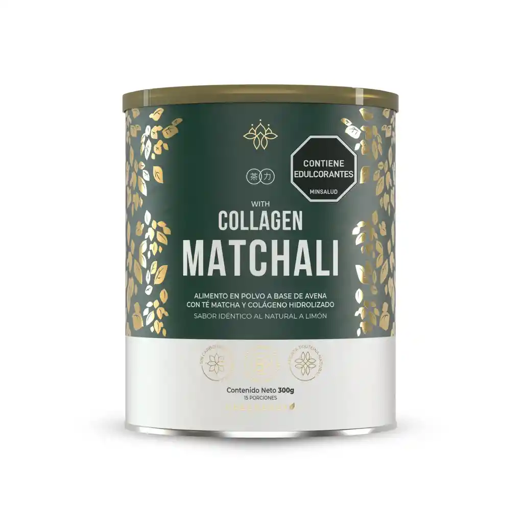 Colágeno Hidrolizado Con Té Matcha - Matchali 300g
