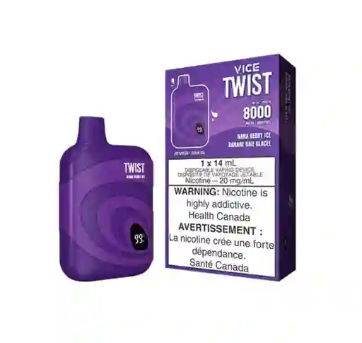Vape Vice Twist Nana Berry Ice 8k