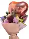 Flores Margarita, Astromelia Con Globo Corazón