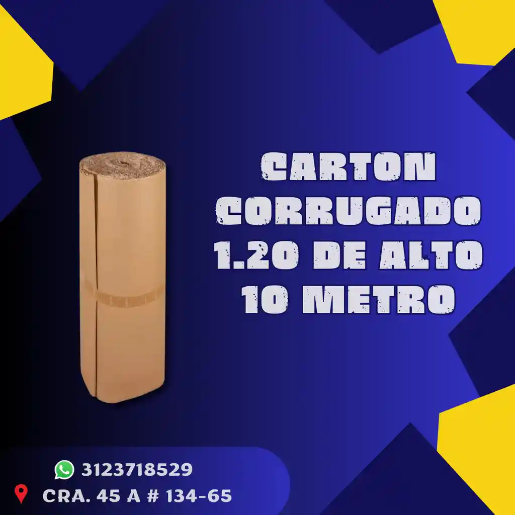 10 Mtrs De Carton X 120 De Ancho