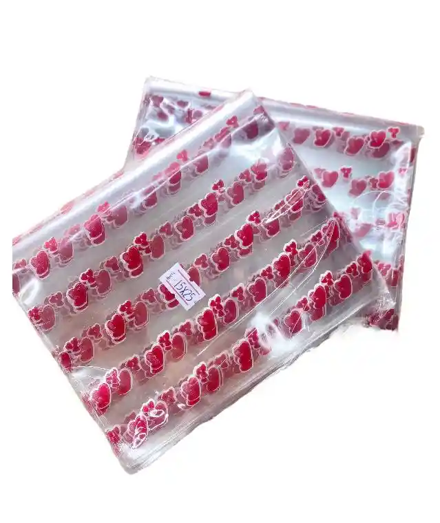 Bolsas Celofán 15x25 Cms Decorada X 100 Unds