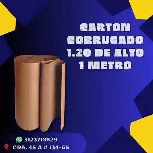 Metro De Carton Corrugado X 120 De Ancho