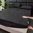 Protector De Colchón 100% Antifluido Cama 100x190 Sencillo - Negro
