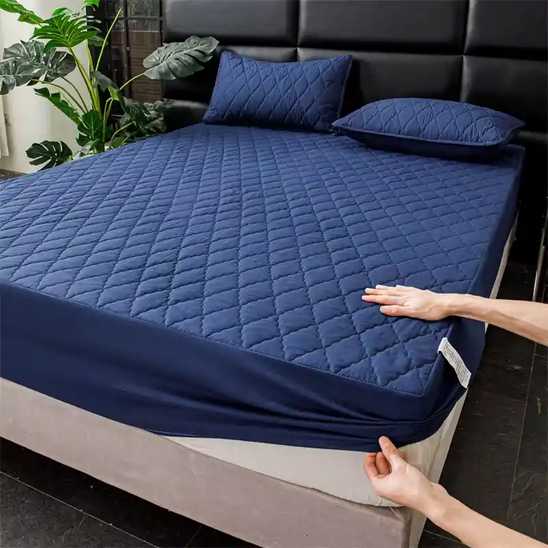 Protector De Colchón 100% Antifluido Cama 100x190 Sencillo - Negro