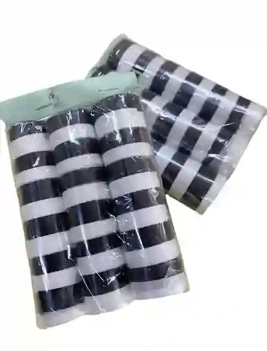 Serpentinas Negro Blanco