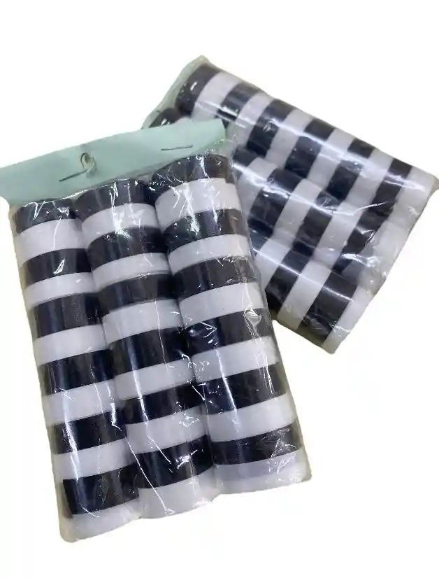 Serpentinas Negro Blanco