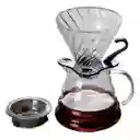 Set X5 Cafetera Lujo Vertido Café V60 Grinder Acero 40 Filtros
