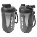 Termo Shaker Proteína 600ml Vaso Base Curva Mezclador Negro