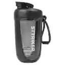 Termo Shaker Proteína 600ml Vaso Base Curva Mezclador Negro