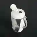 Termo Shaker Proteína 600ml Vaso Base Curva Mezclador Blanco