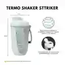 Termo Shaker Proteína 600ml Vaso Base Curva Mezclador Blanco