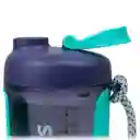 Termo Shaker Proteína 600ml Vaso Base Curva Mezclador Morado/verde