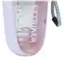 Termo Shaker Proteína 600ml Vaso Base Curva Mezclador Rosado/lila
