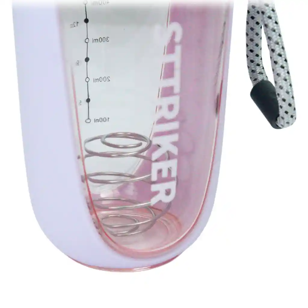 Termo Shaker Proteína 600ml Vaso Base Curva Mezclador Rosado/lila
