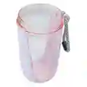 Termo Shaker Proteína 600ml Vaso Base Curva Mezclador Rosado/lila
