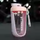 Termo Shaker Proteína 600ml Vaso Base Curva Mezclador Rosado/lila